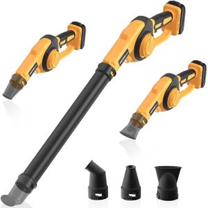 lot 19379 image: HEINPRO Cordless Leaf Blower Compatible with Dewalt 20V Max Battery (Tool Only), Up to 200MPH Small Electric Leaf Blower, 3 Speeds Mode, Battery Powered Mini Leaf Blowers for Patio