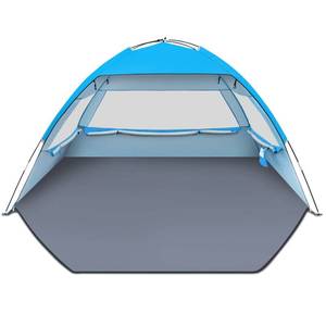 lot 19401 image: Gorich Beach Tent Sun Shelter for 346810 Person with UPF 50 UV Protection, Lightweight and Easy Setup Beach Shade Canopy, Portable Beach Shade Tent Beach Cabana