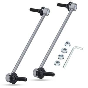 lot 19402 image: Zinc-Nickel Alloy Stabilizer Sway Bar Links for 2011-2018 Ford Explorer Police Interceptor K750616 K750617 (Open Box)