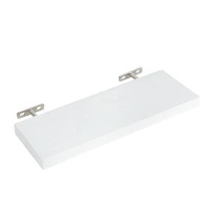 lot 20082 image: DSIOHFEI Floating Shelves for Wall, 1661inch Wood Wall Mounted Shelves for Room Decor, Repisas Flotantes for Book Bathroom Bedroom Storage, Renter Friendly Shelves with Invisible Brackets (White)