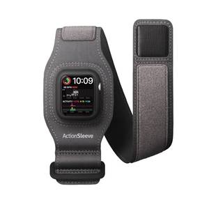 lot 20123 image: Twelve South ActionSleeve 2 for Apple Watch 41mm Updated Protective Armband to free your wrist for sports or activities (grey)
