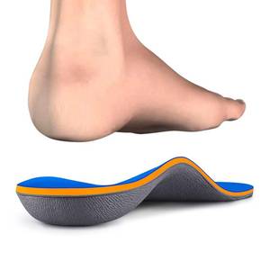 lot 20166 image: Kelaide Arch Support Insoles Relief Plantar Fasciitis, Comfort Orthotic Inserts for Flat Feet, Feet Pain, Pronation, Shoes Insoles for Men and Women Blue (Used, size 10-10.5 Men)