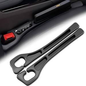 lot 20176 image: NOBEYSTON Car Seats Gap Filler Dual-Slot Car Seat Gap Organizer � with Belt Slot, Anti-Drop Gap Filler for Cars and SUVs � No More Lost Items, All Within Reach (2PCS) (Black)