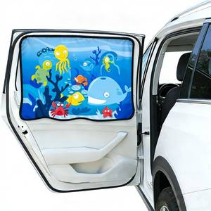 lot 20177 image: Magnetic Car Window Shade for Baby,Blackout Car Window Curtain,Car Shades for Side Windows,Sun Shade for Car Window baby,Cartoon Pattern Car Window Cover,UV Protection andHeat Blocking(Underwater World)