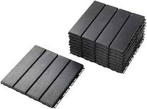 lot 1667 image: Plastic click together mats approximately one foot by 1 ft 9 pieces