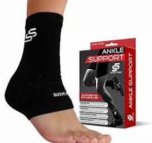 lot 2229 image: Sleeve Stars Ankle Support Compression Sleeve - Size Small