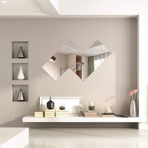 lot 12274 image: 4 Piece Wall Mounted Mirrors 13inx13in