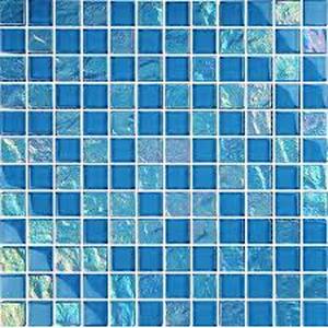 lot 19337 image: Blue Glass Mosaic Wall Tile Sheet (9 sheets)