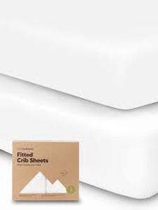lot 19356 image: 2pk Jersey Fitted Crib Sheets, Soft and Breathable Baby Crib Sheet, Standard Nursery Crib Sheet Cover