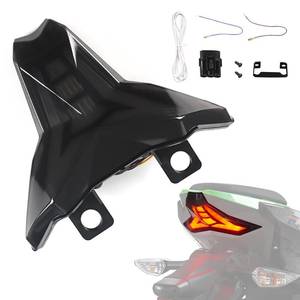 lot 1705 image: LUXEMOTO Motorcycle LED Tail Light for Ninja 400 18-24, Smoked Black Integrated Brake Tail Light Turn Signals Light for Kawasaki Ninja 400, Z400, Z1000 R, ZX-6R Accessories, 2013-2025