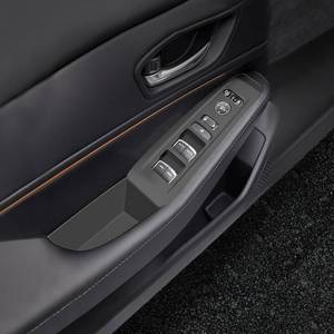 lot 1741 image: Temmis 4PCS Car Door Window Switch Panel Cover for Honda Accord 2023-2025, Auto Interior Decor Accessories Armrest Trim Silicone Style Kit-Black