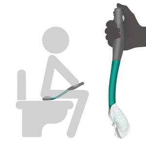 lot 2277 image: Butt Wiper Tool, 15.7in Long Reach Bottom Buddy Wiping Aid, Toilet Aid for Disabled, Overweight, Limited Mobility, and Those Recovering from Back Surgery, Enables Independence and Dignity