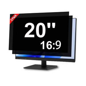lot 2337 image: J J-Dream 2 Pack 20 Inch Privacy Screen for Computer Monitor Blue Light Screen Protector Anti Glare Anti-Scratch Monitor Privacy Shield Screen 20 Inch 169 Aspect Ratio