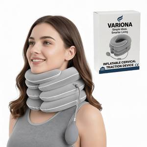 lot 2360 image: Variona FDA Registered Neck Traction Device for Pain Relief � Inflatable Cervical Neck Stretcher for Home Use, Adjustable Support for Neck Stiffness and Posture, Fits 12in�17in Neck Size