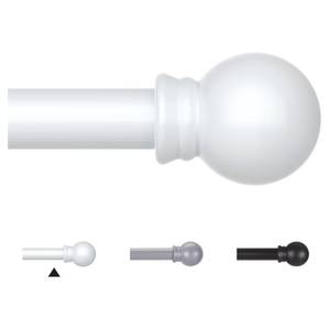 lot 2364 image: Thestoa Curtain Rods for Windows 30-62 Inch, 58in White Curtain Rod for Bedroom, Living Room,Kitchen,Farmhouse, Outdoor