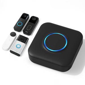 lot 2384 image: Smart WIFI Wireless Doorbell Chime for Google Nest, Ring, Blink � App-Connected with 32 Music, 4 Adjustable Volume and LED Light, No Wiring Required (1pack, Black)