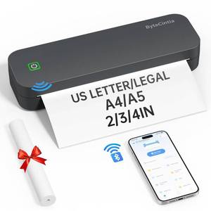 lot 2386 image: ByteCintia Portable Printer for Travel, Bluetooth Thermal Printer Supports 8.5 x 11 Inch US Letter Size, Compatible with Android and iOS and Laptop Inkless Mobile for Office, Car, School