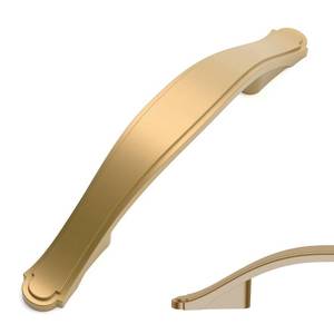 lot 2396 image: Amerdeco 10 Pack Champagne Bronze Cabinet Pulls 3 Inch(76mm) Hole Center Drawer Pulls Cabinet Hardware Kitchen Cabinet Handles for Bathroom Dresser Pulls ZH0068