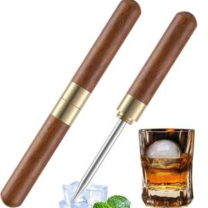 lot 2406 image: Rerdeim Pack of 2Ice Pick, Ice Pick Tool With Cover Non-Slip, Ice Picks Stainless Steel For Breaking Ice, Easy Grip, For Kitchen, Bars, Camping, Restaurant, Bartender