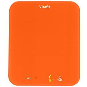 lot 2417 image: Vitafit 33lb15kg Digital Food Scale in High Precision 0.1oz1g, Our Own Kitchen Scale Professional Factory Since 2001, Kitchen Essentials for Cooking and Baking, LED, 3xAAA Battery, Refreshing Orange