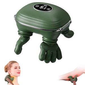 lot 3853 image: Neck Massager with Heat, Bionic Shiatsu Neck and Shoulder Massager with 4D Kneading Fingers, LCD Display and Adjustable Intensity, Heated Neck Massage Device Simulates Real Palm to Relax Muscle Tension