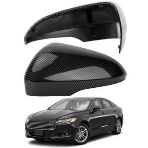 lot 3870 image: LOIYLLEN Driver Side Mirror Cover Replacement for Ford Fusion 2013 2014 2015 2016 2017 2018 2019 2020 2021 2022 - Left Side Mirror Covers, Rear View Mirror Cap Accessories Carbon Fibre, With Lamp