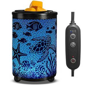 lot 4135 image: Leyoue Electric Wax Melt Warmer PTC Heating Plate with 7 Colors LED Changing Light Wax Warmer Fragrance Warmer for Home Office Gifts and Decor(Underwater World)