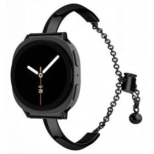 lot 4182 image: HAYONLIY Metal Band Compatible with Samsung Galaxy Watch 8 40mm 44mmGalaxy Watch 8 Classic 46mm,Slim Versatile Bangle Bracelet Women (No Case)