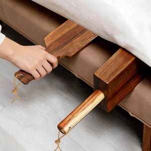 lot 4198 image: Mattress Lifter and Bed Maker Tool for Changing Sheets, Acacia Easy Lever-Action Lift Bed Sheet Tucker Tool, Ergonomic Design for Seniors Effortless Sheet Changes Alleviating Back Pain (Acacia wood)