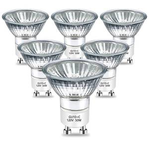 lot 4225 image: GU10 Halogen Bulb 120v 50w Warmer Bulbs, 2800k Warm White gu10 Dimmable for Candle Warmer, Scent Wax Burner, Fragrance Melt, Warming Bulb Pack of 6 ONLY FOUR IN THE BOX