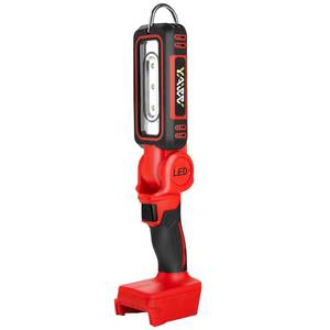 lot 4229 image: Cordless LED Work Light for Milwaukee Battery, Two Levels Adjustable Up to 1000 Lumens with Low Voltage Protection, 140 Degree Rotating Wide-Angle Lighting for Workshop, Camping, Outdoor