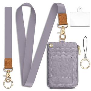 lot 4230 image: Gray Pebbled Leather Small Wallet or Pouch