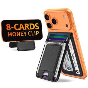 lot 4239 image: TopMade for MagSafe Wallet with Money Clip, Strongest Magnetic Card Holder for iPhone 171615141312 Series, for iPhone Wallet with Adjustable Stand, ID Window, RFID Blocking, Black