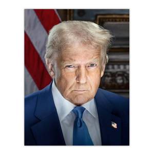 lot 4248 image: Artery8 United States 47th President Donald Trump Portrait Man Cave Unframed Wall Art Print Poster Home Decor Premium