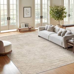 lot 5261 image: Valenrug Washable Rugs 5x7 - Non Slip 5x7 Area Rugs for Living Room, Stain Resistant Area Rugs for Bedroom, Foldable Machine Washable Area Rug(5ftx7ft, Brown)