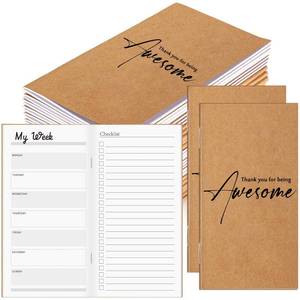 lot 5266 image: Qilery 30 Pcs Bulk Weekly Planners 2026-2027 Habit Tracker Pocket Notebooks to Do List Weekly Goals Employee Appreciation Gifts for CNA Nurse Graduation Notepads Coworker Workers(Thanks)