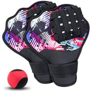 lot 6222 image: Strdfeve Water Ball and Gloves Set,1PC Water Bouncing Balland2PCS Catch Mitts,Pool Baseball Catching Mitts for Beach Games,Play Catch Skip BallandGloves