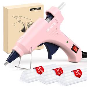 lot 6270 image: A30W Mini Hot Glue Gun Kit with 30 Glue Sticks, Fast Preheating Hot Melt, High Temp for School Crafts DIY Arts and Quick Home Repairs