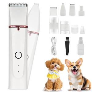 lot 6295 image: EverZenHub Dog Grooming Kit and Clipper - Low Noise, Cordless and Rechargeable Electric Pet Groomer, 4-in-1 Safe Trimmer for DogsCats - Gentle on Paws, Face, Ears and Sensitive Areas