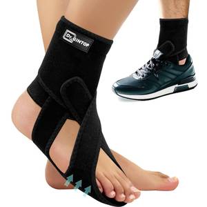 lot 6307 image: DR. GINTOP AFO Foot Drop Brace for Walking, Plantar Fasciitis Night Splint, Ankle Foot Orthosis, Drop Foot Brace wArch Support Relief Pain for TBI, ALS, MS Stroke, Fracture, Spinal Cord Injury Right