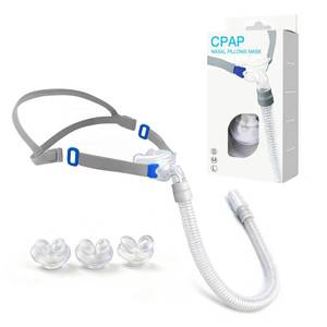 lot 6325 image: Chic Tree CPAP Nasal Pillow Mask, Nasal Pillow Set with Detachable Headgear, Frame, Tube and 3 Different Sizes of Nasal Pillows(S,M,L)