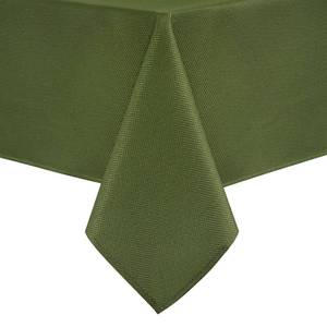 lot 6358 image: Hiasan 60 X 102 Inch Rectangle Textured Tablecloth - Waterproof Spillproof Antiwrinkle Jacquard Table Cloth for Kitchen and Dining Dinner, Outdoor Picnic, Holiday and Parties, Olive Green