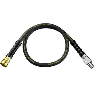 lot 6362 image: POHIR Pressure Washer Hose - 5 FT Whip Hose with 38ftft Quick Connect Adapter Set, High Tensile Wire Braid Hose for Pressure Washing, Up to 4200 PSI