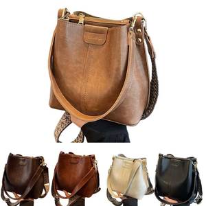lot 6369 image: VTYFRY Crossbody Bags Purse for Women Trendy Vintage Travel Shoulder Bucket Bag Handbag Large Capacity Fashion Casual Outdoor (Khaki)