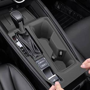 lot 10107 image: Temmis Center Console Silicone Organizer Wrap for Honda Accord 2023-2026 (Gasoline Car), Full-Wrap Electrostatic adsorption Cover for Honda Accord (Not for Hybrid)-Black