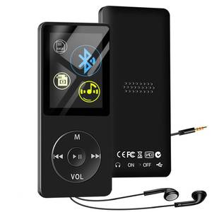 lot 10112 image: 64GB MP3 Player with Bluetooth, Portable HiFi Lossless MP3 Music Players with Speaker, All-in-one Media Player with VideoFM RaidoRecorderAlarm Clock, Up to 128GB Extension, Supports Random Playback