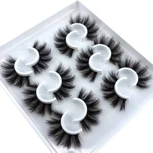 lot 10150 image: HBZGTLAD 6 Pairs Fluffy False Eyelashes Natural Faux Mink Strip 3D Lashes Pack (MDF-12)