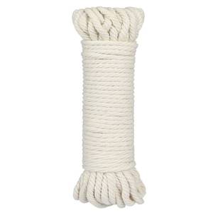 lot 10166 image: jijAcraft 14Inch Cotton Rope - 6mm x 65Ft White Macrame Cord, 4Ply Clothesline Ropes for DIY Crafts, Outdoor, Nautical, Toys