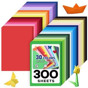 lot 11014 image: MAXECHO 8.5in X 11in Colored Cardstock Bulk 300 Assorted Sheets in 30 Colors Construction Paper Card Stock Printer Paper for DIY Crafts, Kids School Supplies, Cricut, 180 GSM