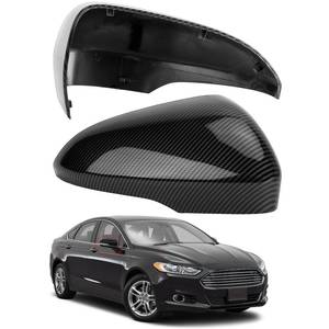 lot 11021 image: LOIYLLEN Passenger Side Mirror Cover Replacement for Ford Fusion 2013 2014 2015 2016 2017 2018 2019 2020 2021 2022 - Right Side Mirror Covers, Rear View Mirrors Cap Accessories Carbon Fibre, With Lamp